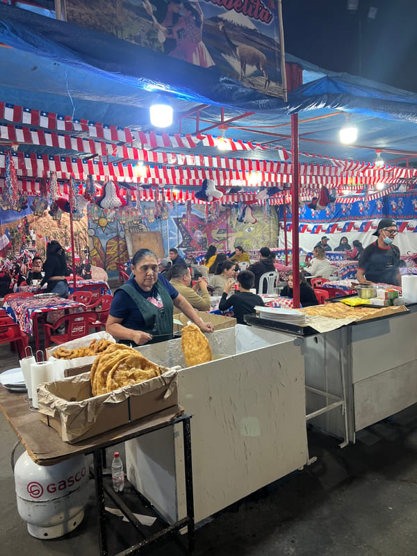 Evening carnival activities documented in Arica, Chile
