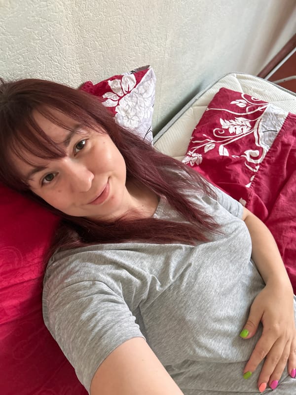 Lazy afternoon selfies indoors and out in rural Russia