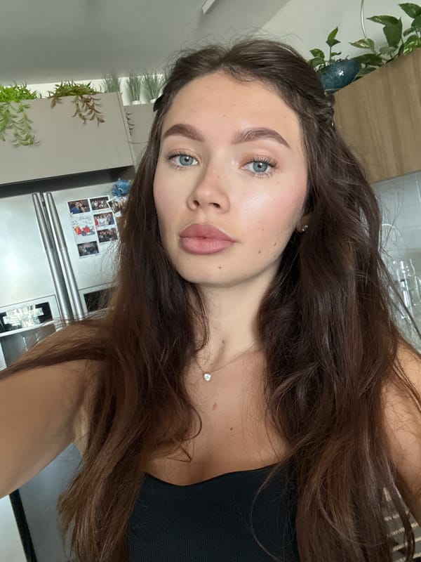 Woman takes selfie in Tel Aviv