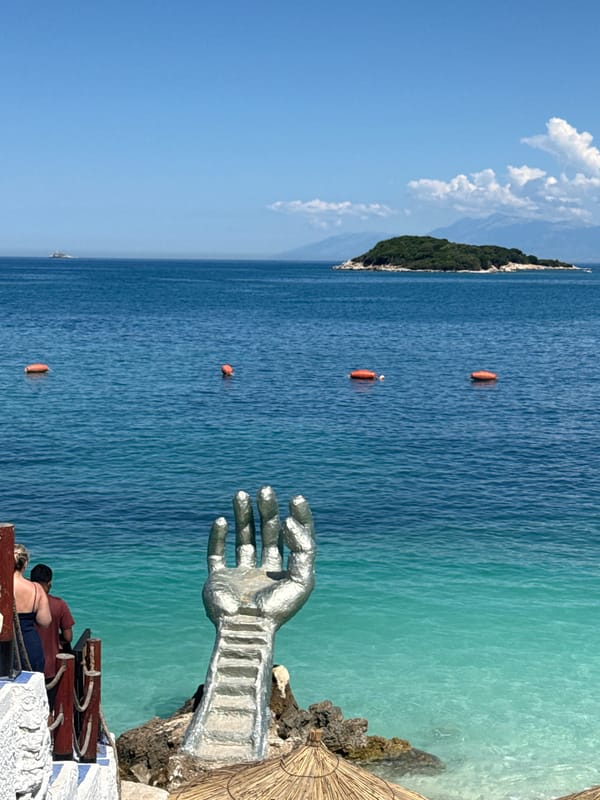 Clear morning view captured at Ksamil coastal waters, Albania
