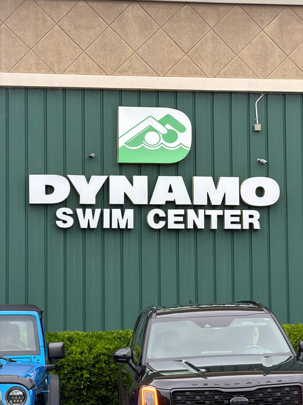 Visitor documents Dynamo Swim Center facilities in Johns Creek