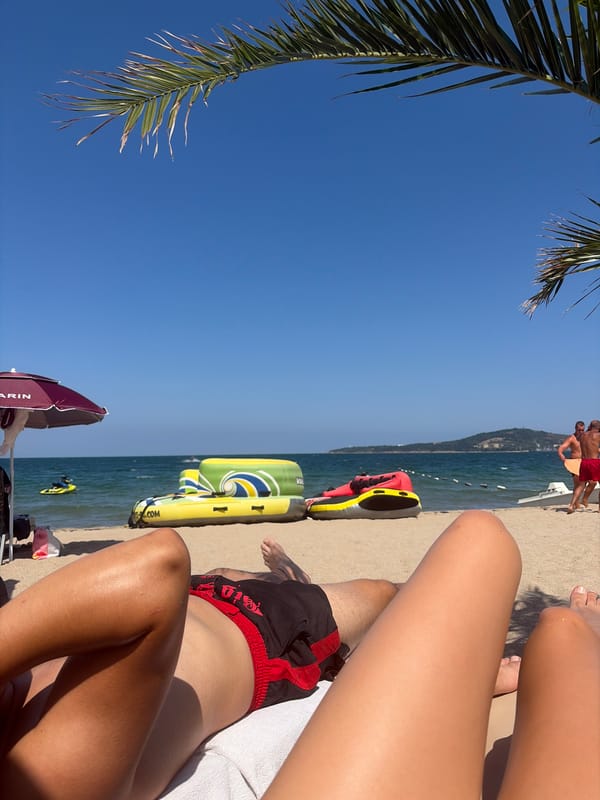 Lazy afternoon on the sunny Burgas beachfront