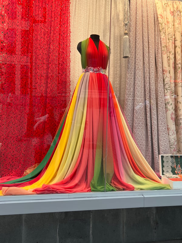 Shopping district window displays documented in Yekaterinburg