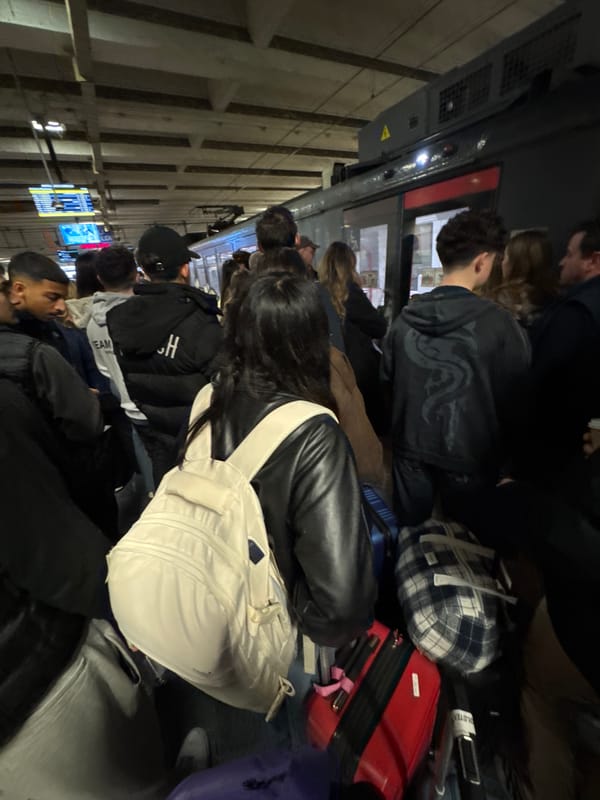 Morning commuter crowds gather at Naples transit station