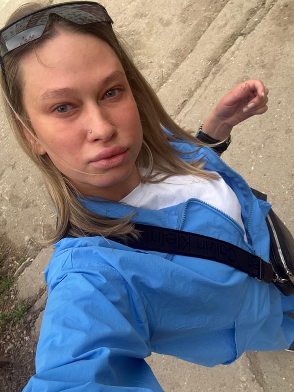 Young woman spotted in casual attire in Perm, Russia