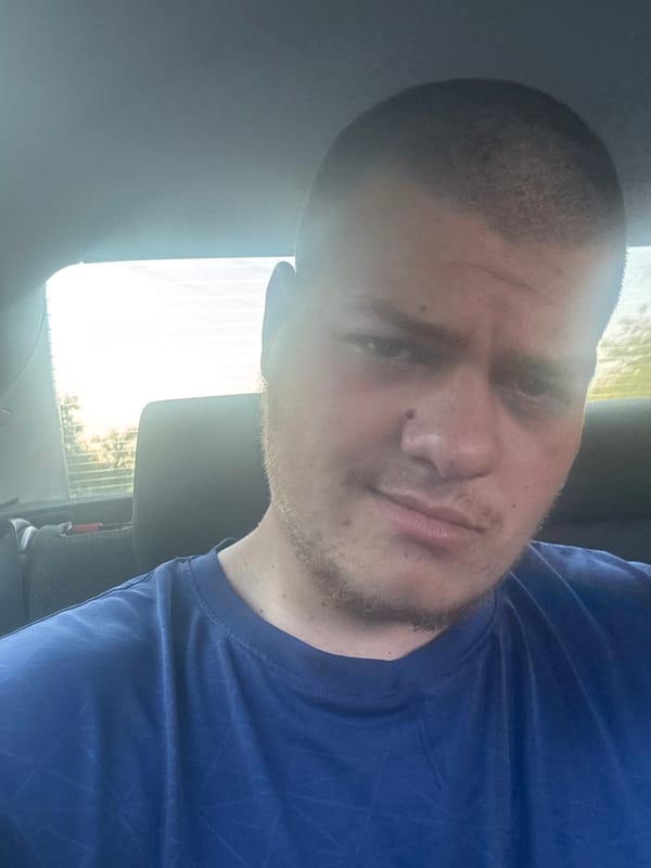 Man takes selfie in vehicle in Tvarditsa, Bulgaria