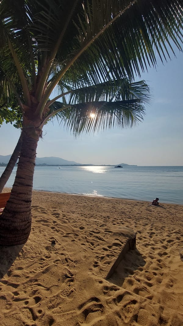 Beach scenes documented in Baan Bo Phut, Thailand