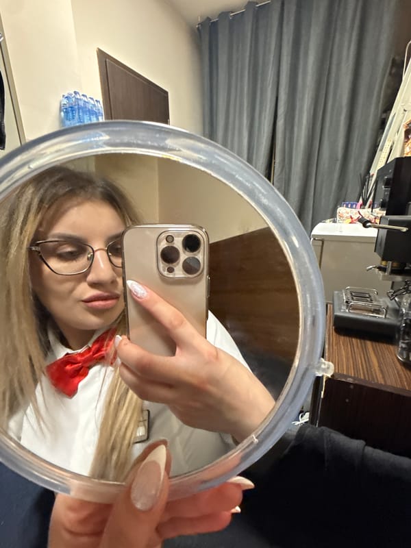 Mirror selfie captured in indoor setting in Burgas, Bulgaria