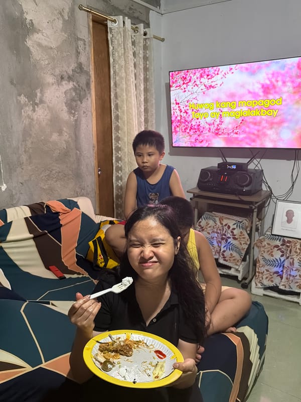 Food, karaoke, and downtime at a Davao home gathering