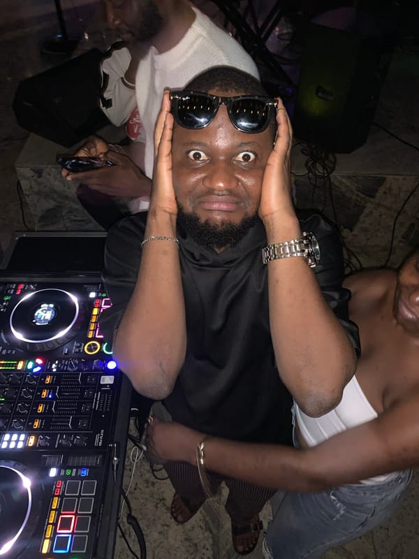 Late night club scene in Howayi, Nigeria