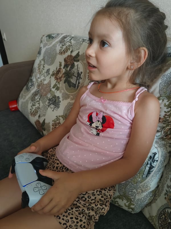 Lazy afternoon gaming session at a Chornomorsk apartment