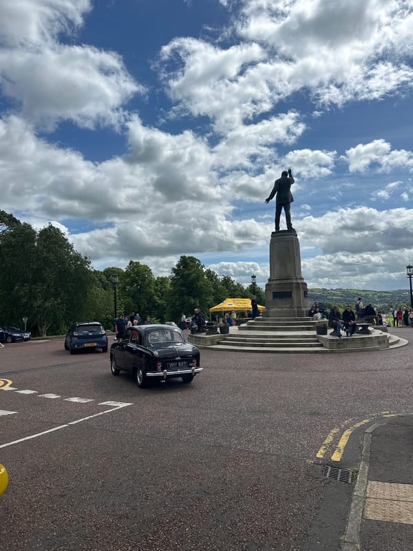 Classic car show at Stormont Estate, Dundonald