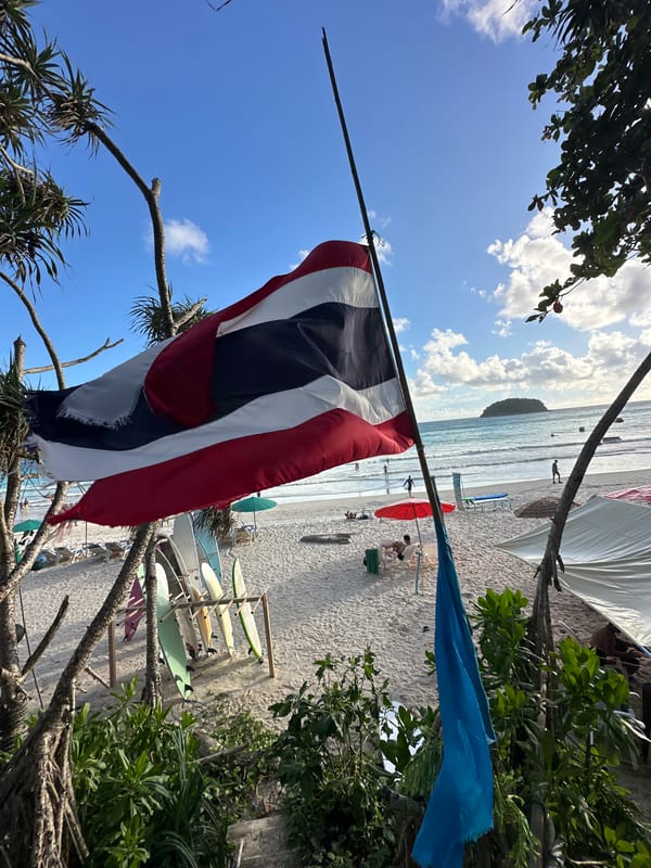Busy morning at Karon Beach, Phuket
