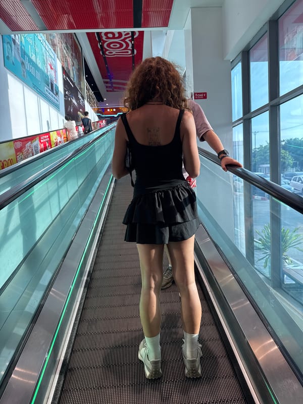 Shopping expedition through Vietnamese hypermarket and retail areas