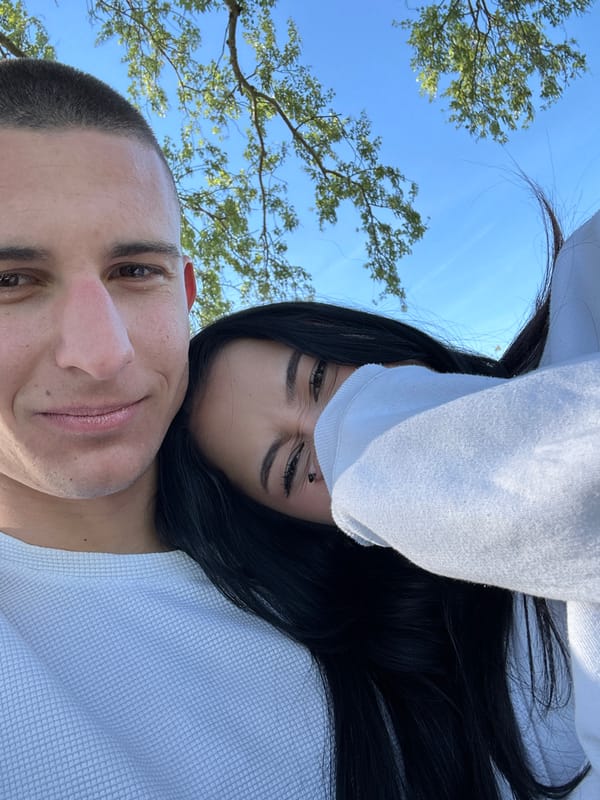 Couple photographed outdoors in Yambol, Bulgaria