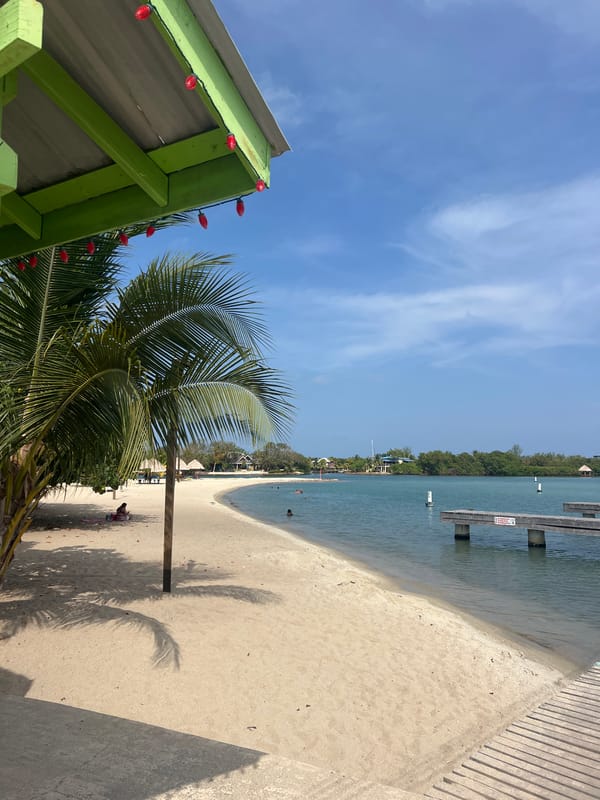 Peaceful beach scenes documented in Placencia, Belize resort town