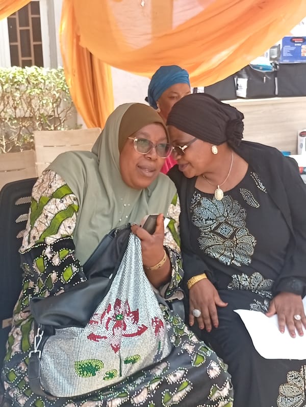 Community gathering with speakers held in Unguwar Sarki, Nigeria