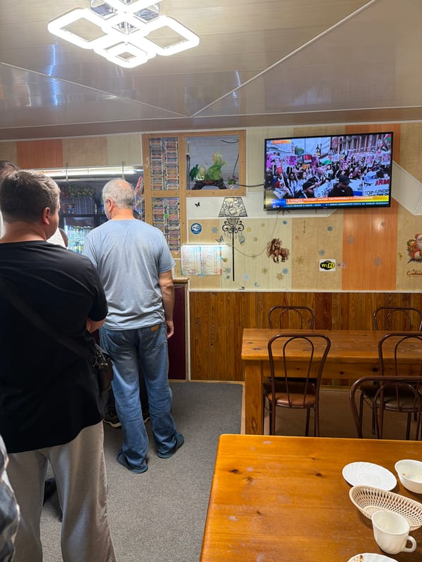 Late night cafe scenes documented in Кирга, Russia