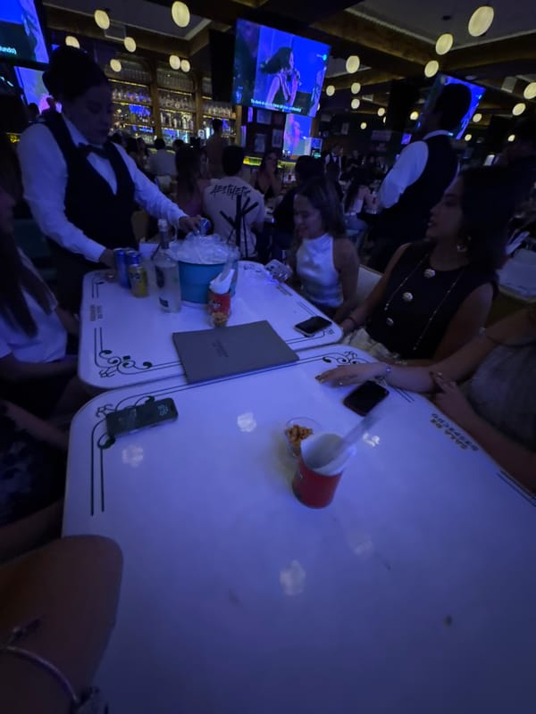 Women gather at Sala de Despacho bar in Puebla