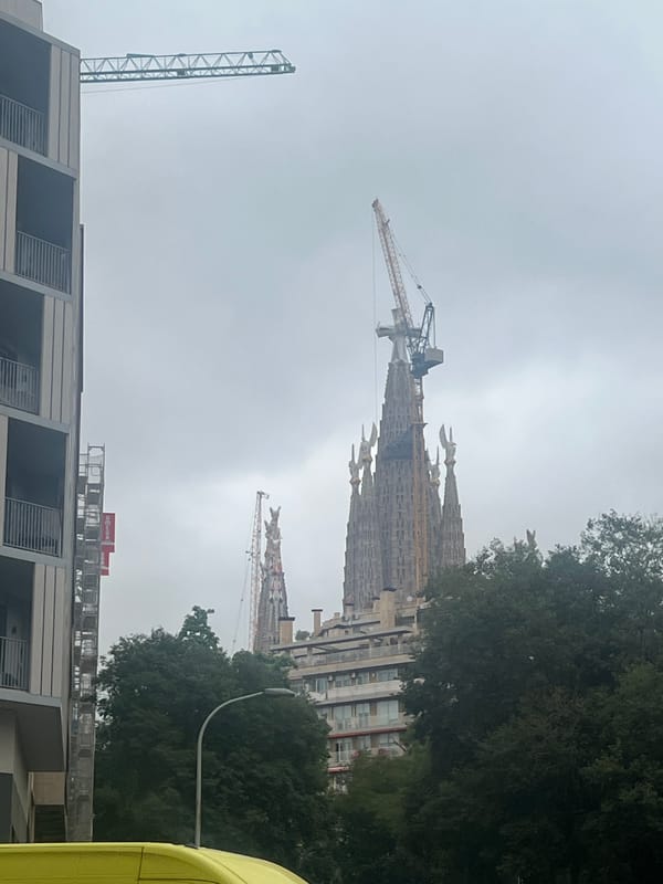 Sagrada Familia construction continues in Barcelona