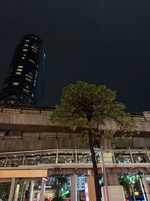 Luxury mall browsing and city streets in central Bangkok