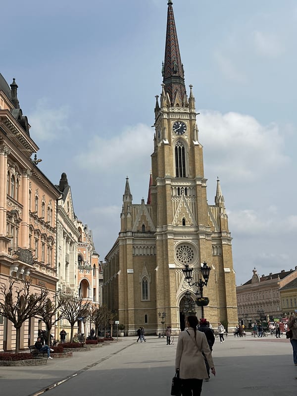 Street view of Name of Mary Church documented in Novi Sad