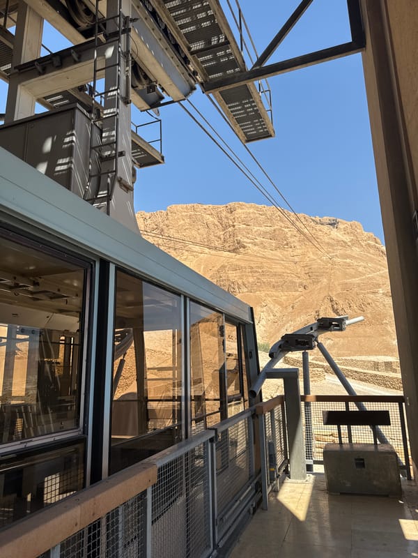 Inside Masada's museum: sculptures, amphorae, and ancient artifacts