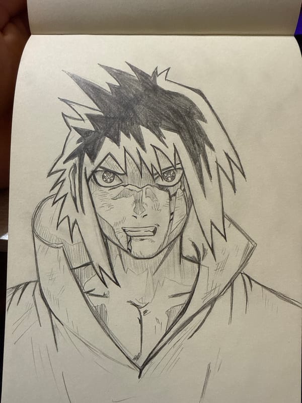 Artist Creates Anime Character Sketches in Devnya, Bulgaria