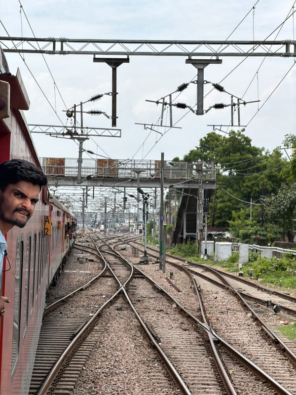 Street-level snapshot of Kanpur's urban mix, morning rush