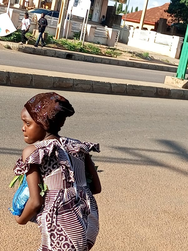 Afternoon street life and market activity in Tumfure, Nigeria