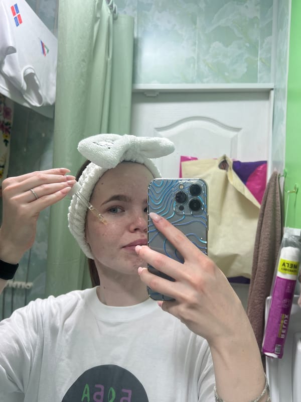 Woman documents daily routine at home in Chaikovsky, Russia