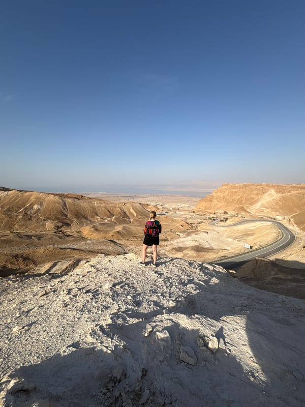 Man observed drinking on cliff edge in Israeli desert