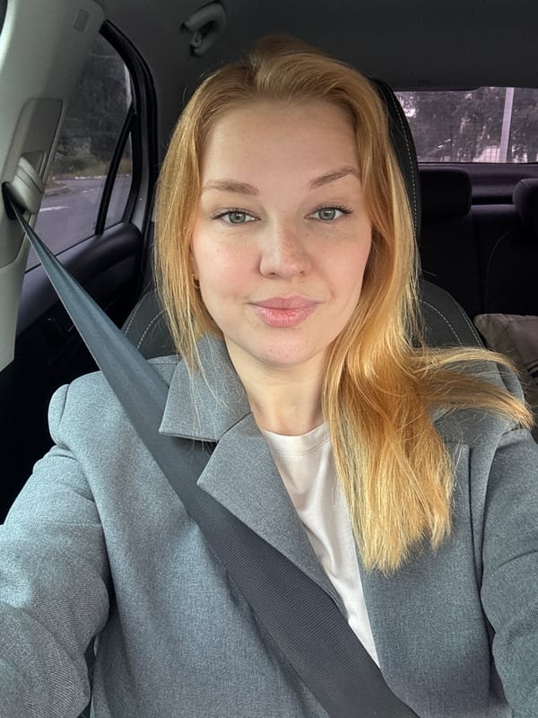 Quick selfie stops during a drive through rural Russia