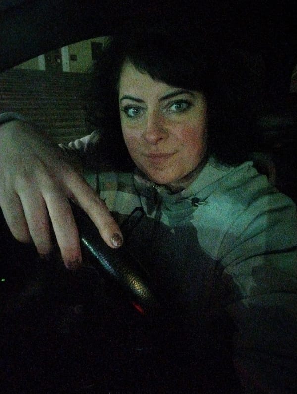 Woman photographed in modern interior spaces in Votkinsk, Russia