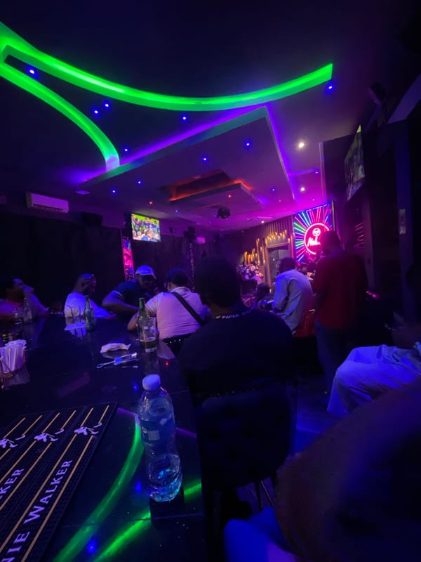 Soccer fans watch Champions League match at Rubuchi bar