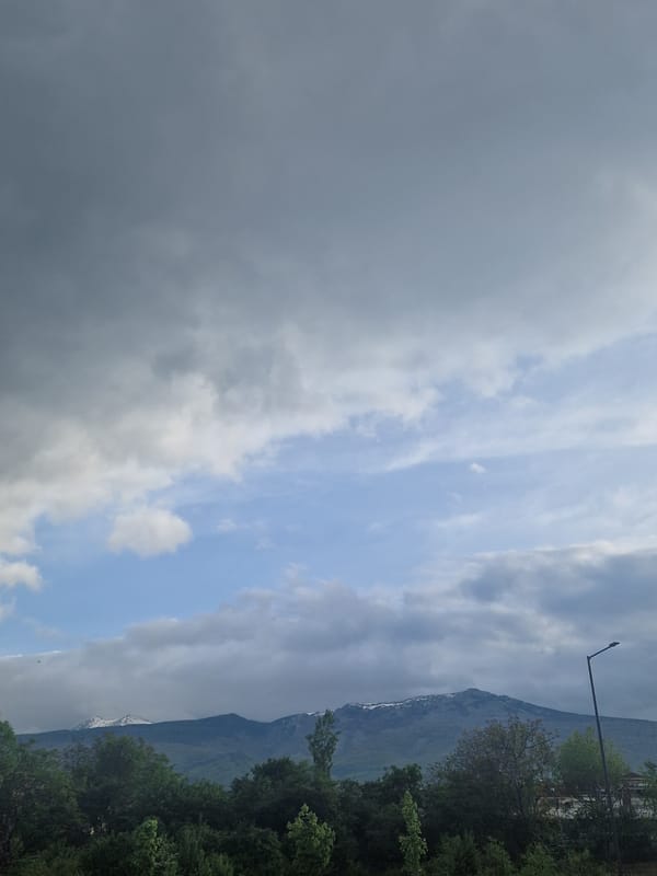 Mountain storms and street art documented simultaneously