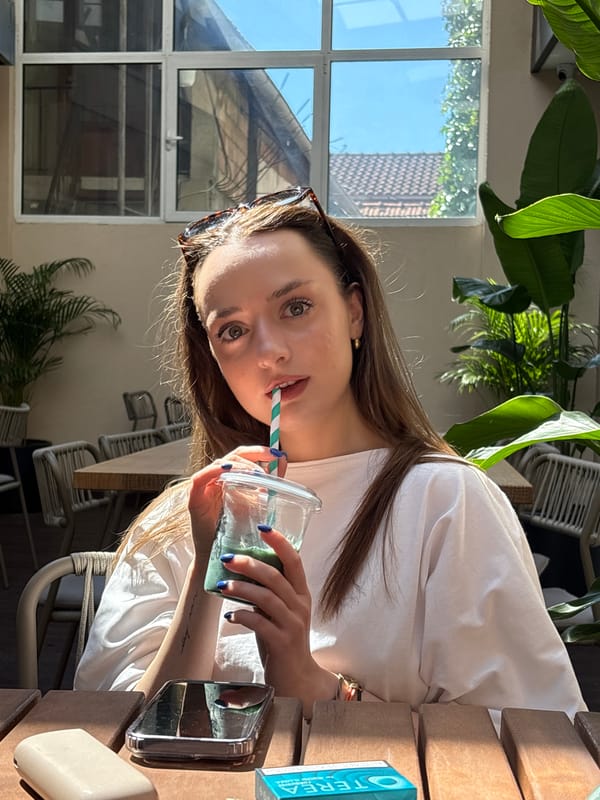 Morning iced drinks at a Kragujevac cafe, June 2026