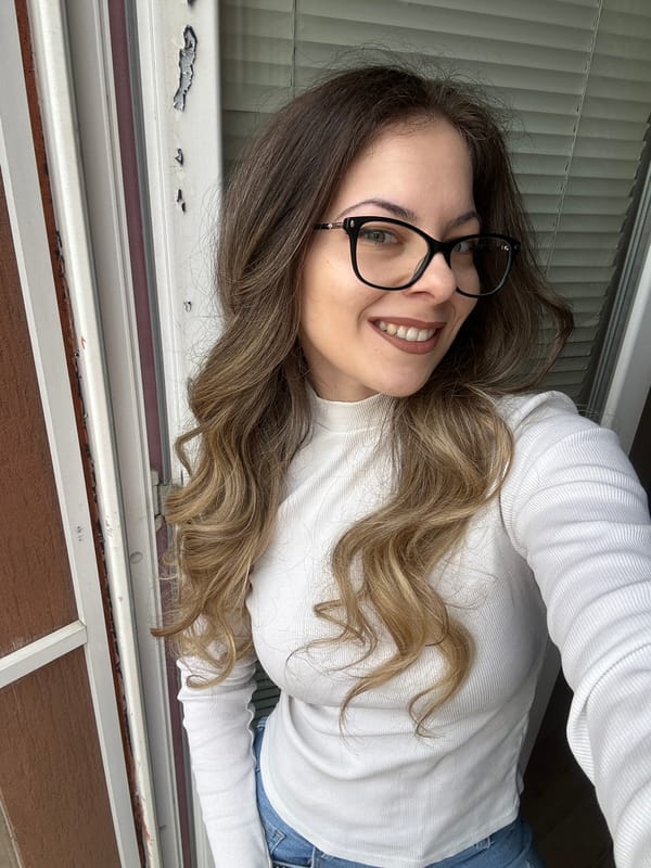 Woman poses for casual portrait in Stara Zagora