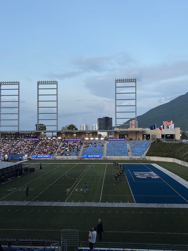 Graduation night at Tec de Monterrey's Estadio Borregos