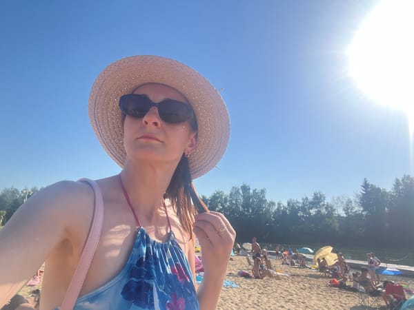 Sunny afternoon out: beach, backroads, and a guinea pig at home