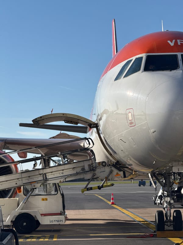 EasyJet aircraft serviced at Luxembourg Airport morning operations