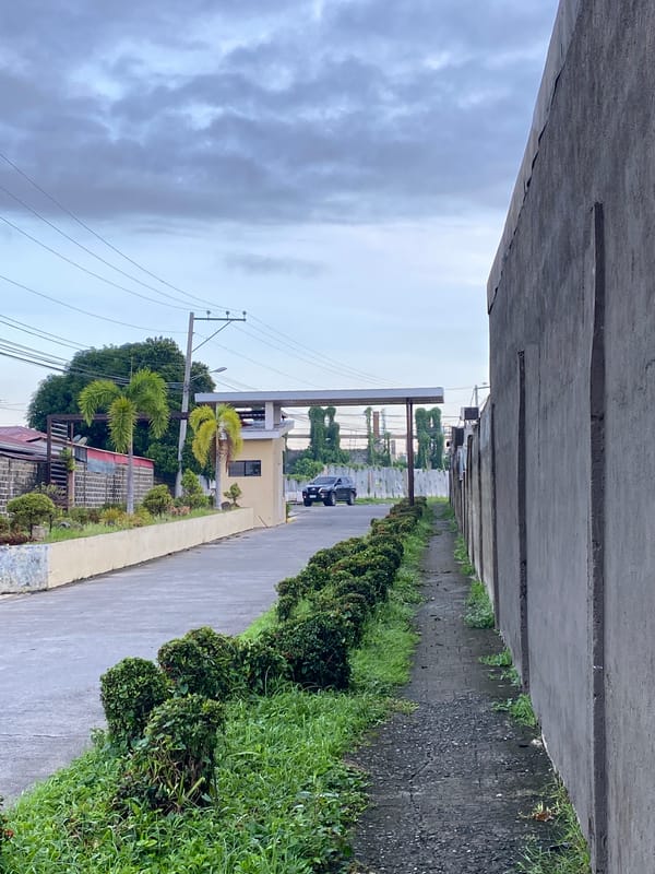 Evening walk documented through Davao City residential streets