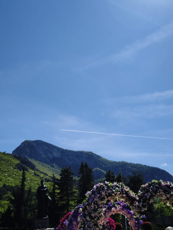 Clear mountain landscape photographed in Vratsa, Bulgaria