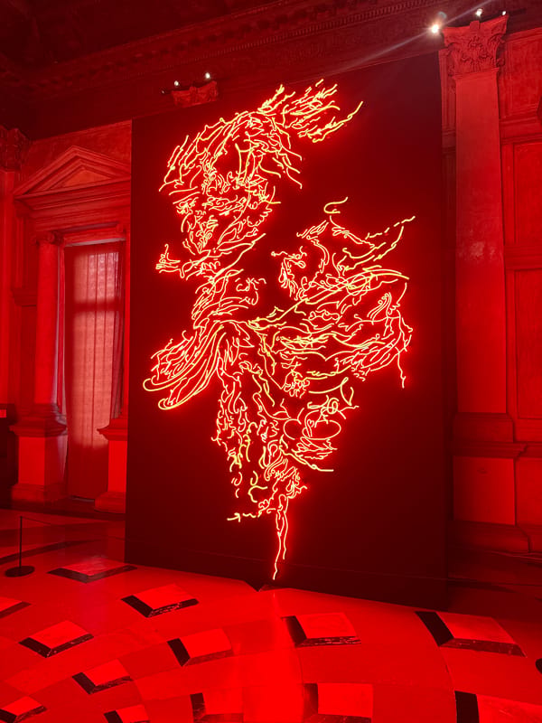 Venice art exhibition features Lara Favaretto's illuminated installations