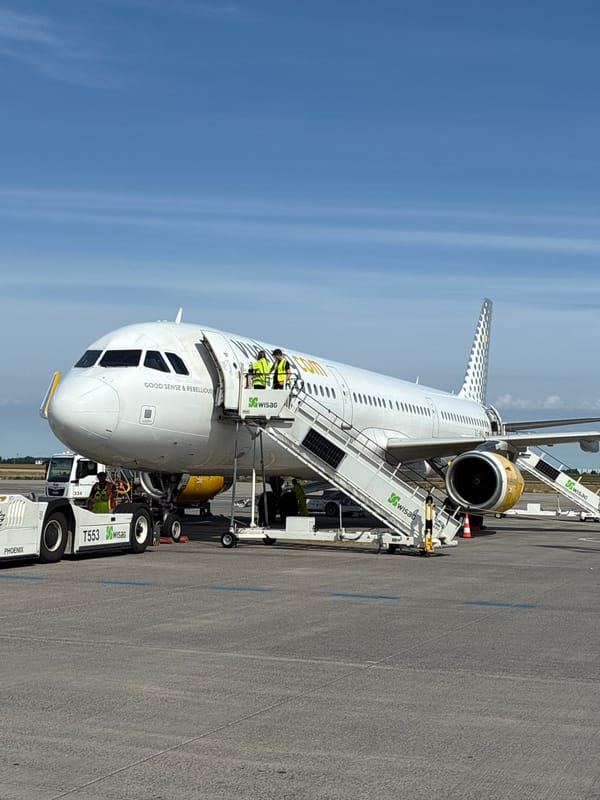 Morning airport operations captured at Berlin Brandenburg Airport