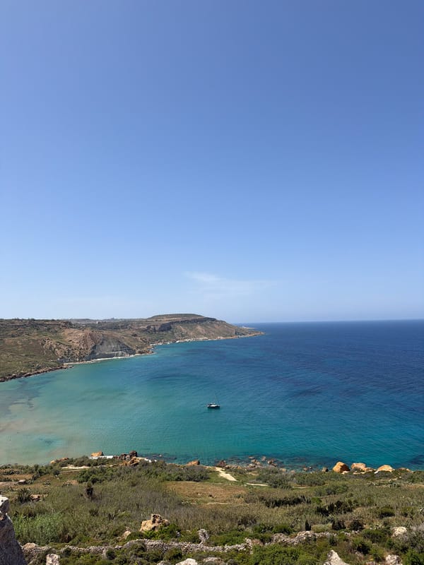 Coastal views and local kiosk documented in Nadur, Malta