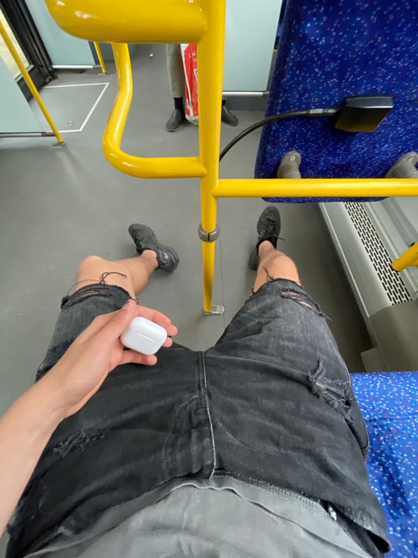 Passenger documents hand inside public transport in Varna