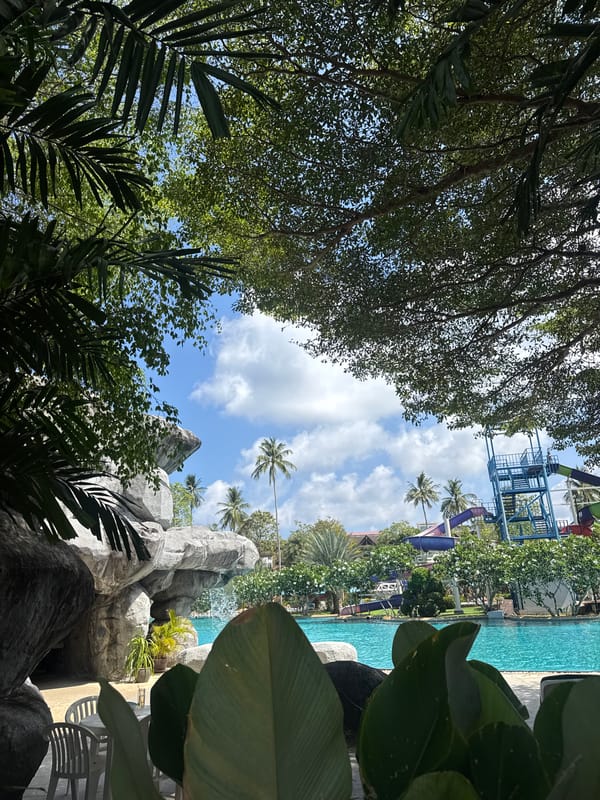 Early morning resort experience documented in Patong, Thailand