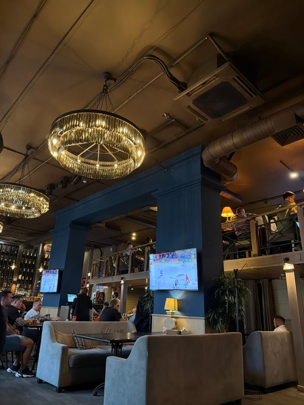 Witness documents bar, brewery, buildings during Kazan walkabout