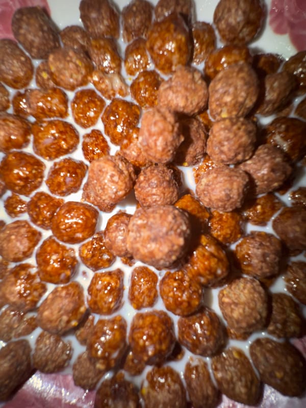Cereal and fresh cherries in Poltava